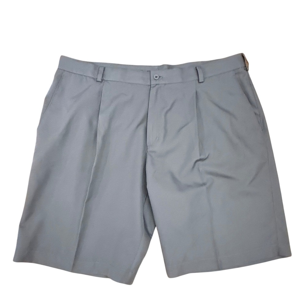 Nike Golf Shorts Mens‎ 42 Gray Pleated Performance Athletic Casual